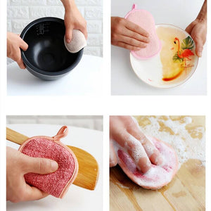 Reusable, Durable Non-Scratch Sponge 2pcs