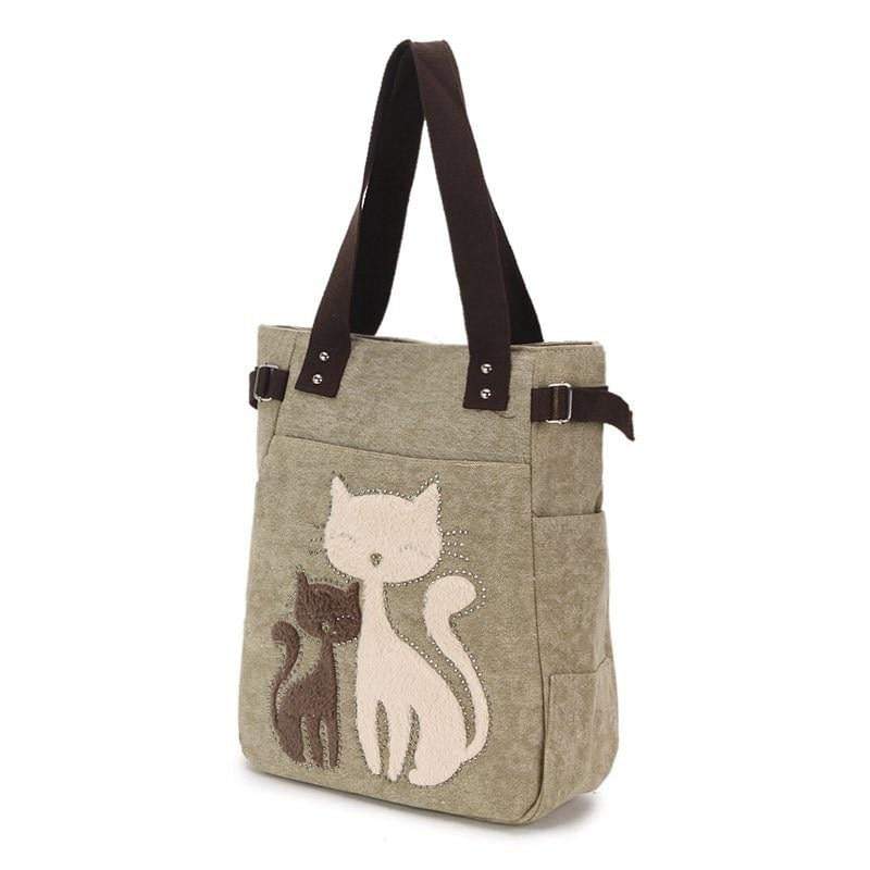 Cat Canvas Handbag Tote bag for Girls bags Filimohlls 