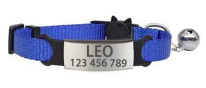 Custom Cat Collar collar Pawfect Blue Sliver 