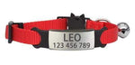 Load image into Gallery viewer, Custom Cat Collar collar Pawfect Red Sliver 
