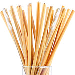 Load image into Gallery viewer, Biodegradable Bamboo Straws 12pcs
