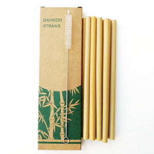 Biodegradable Bamboo Straws 12pcs