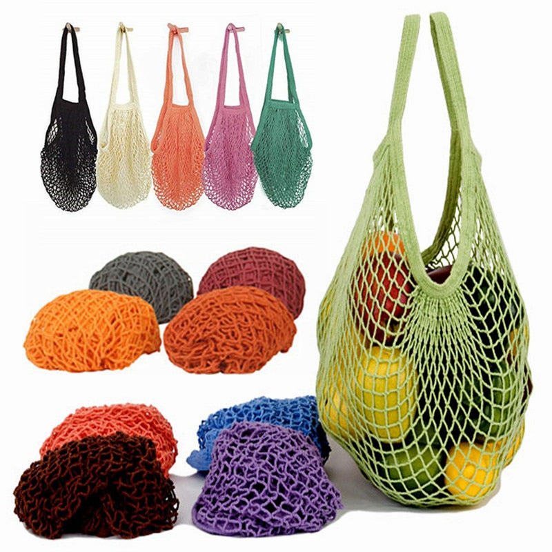 Mesh Tote Bag For Grocery, Reusable