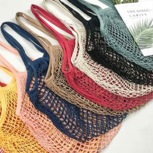 Mesh Tote Bag For Grocery, Reusable