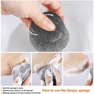 Natural Konjac Facial Cleansing Sponge