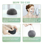 Load image into Gallery viewer, Natural Konjac Facial Cleansing Sponge
