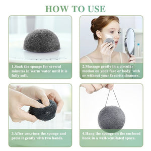 Natural Konjac Facial Cleansing Sponge