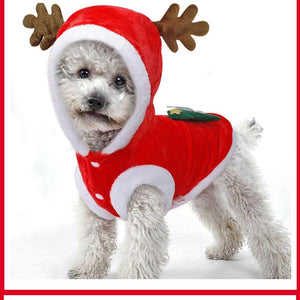 Christmas Pet Clothes for Small Dogs Cats - PawOfFun