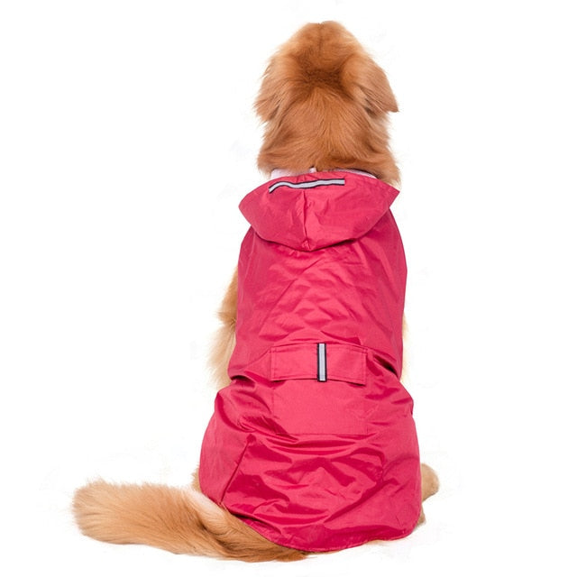 Waterproof Raincoat For Large Dogs