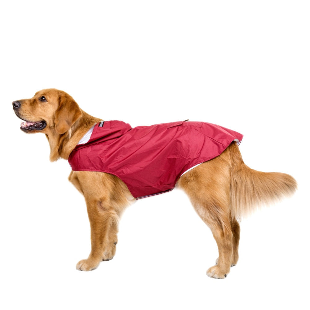 Waterproof Raincoat For Large Dogs