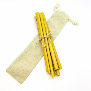 Biodegradable Bamboo Straws 12pcs