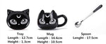 Load image into Gallery viewer, Black Cat Ceramics Mug [Coffee Mug + Spoon + Tray] - PawOfFun
