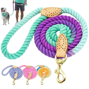 150cm Dog Leash | Round Cotton Lead Rope - PawOfFun