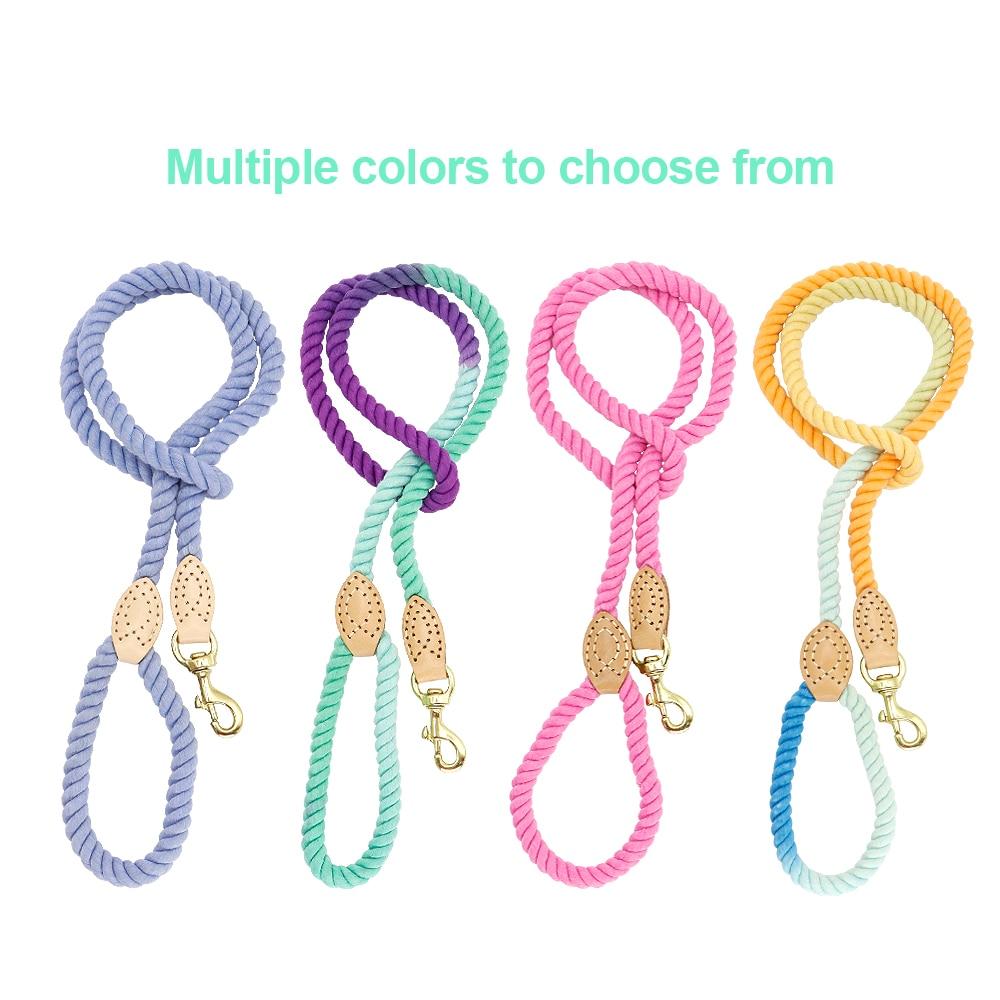 150cm Dog Leash | Round Cotton Lead Rope - PawOfFun