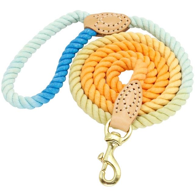 150cm Dog Leash | Round Cotton Lead Rope - PawOfFun