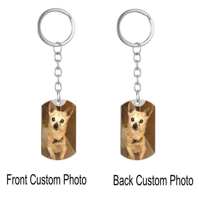 Custom Keychain | Personalized Engraved Photo & Text - PawOfFun