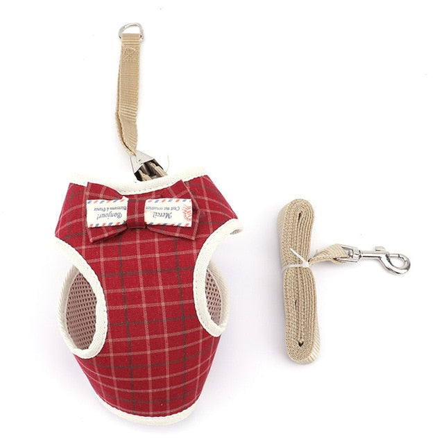 Small Dog Harness and Leash Set