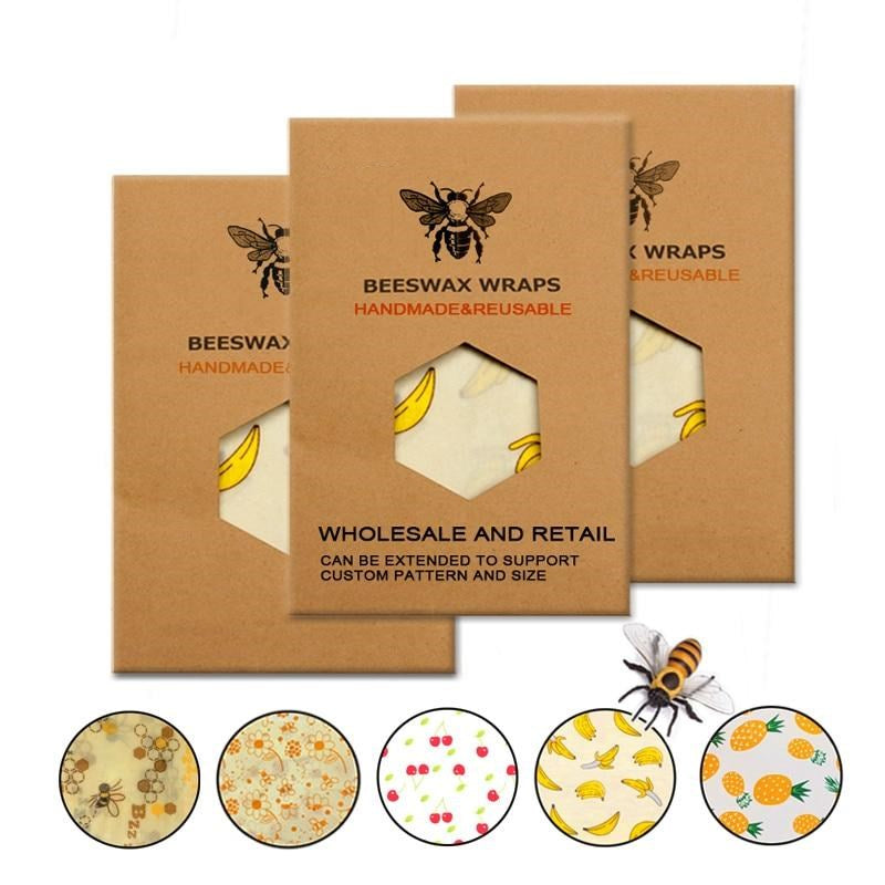 Organic Beeswax Food Wraps, Eco-Friendly & Reusable