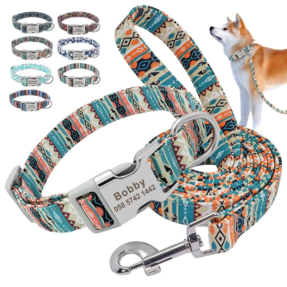 Custom Dog Collar and Leash Set - PawOfFun