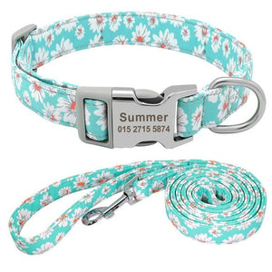 Custom Dog Collar and Leash Set - PawOfFun