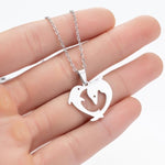 Load image into Gallery viewer, Stainless Steel Hummingbird, Cat Necklace For Women
