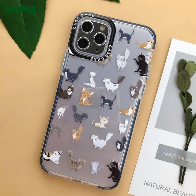 Cat Dog Cartoon Phone Cases - PawOfFun