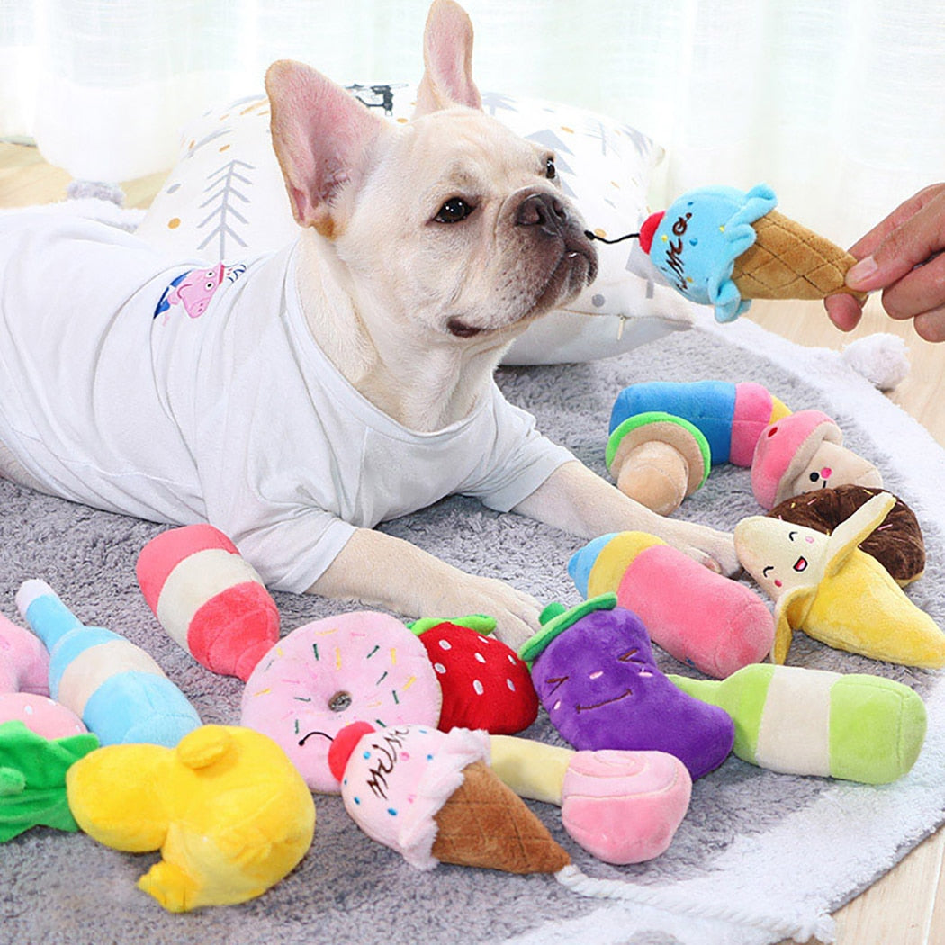 Plush Dog Chew Toy For Puppy Training