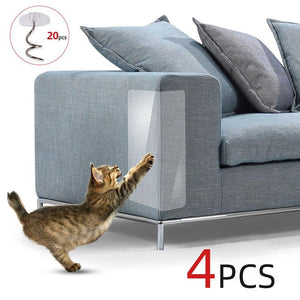 4pcs Anti Cat Scratch Protector for Couch (Leather or Fabric) - PawOfFun