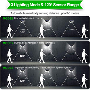 LED Outdoor Solar Light | Waterproof, PIR Motion Sensor, Garden Light