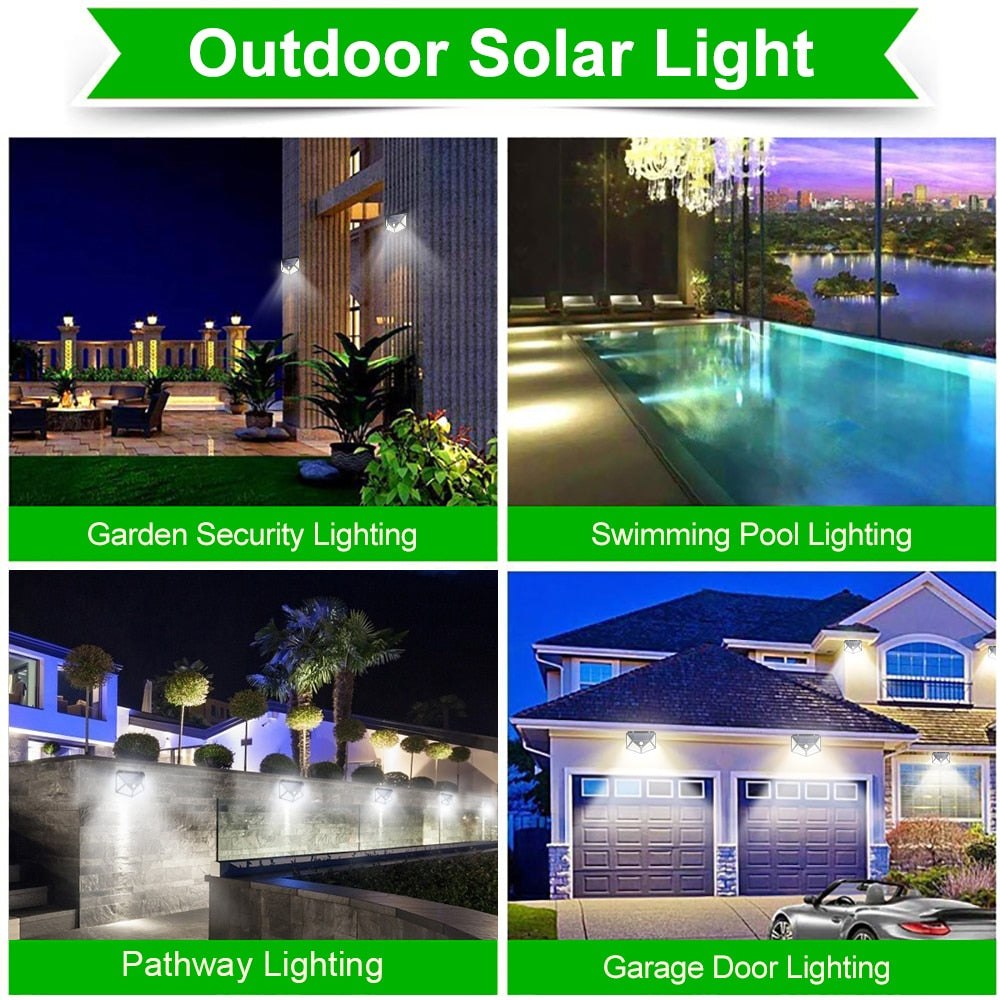 LED Outdoor Solar Light | Waterproof, PIR Motion Sensor, Garden Light