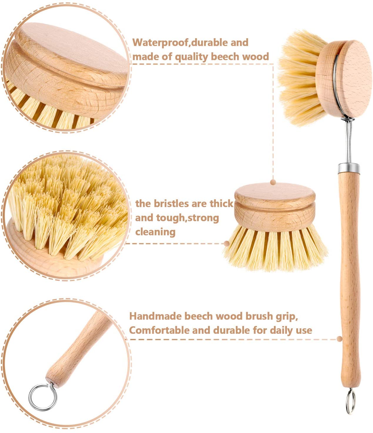 Natural Sisal Hemp Cleaning Brush