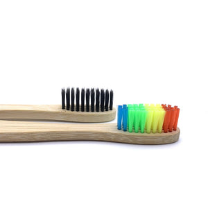 10PCS Natural Bamboo Toothbrush, Soft Bristle