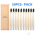 Load image into Gallery viewer, 10PCS Natural Bamboo Toothbrush, Soft Bristle
