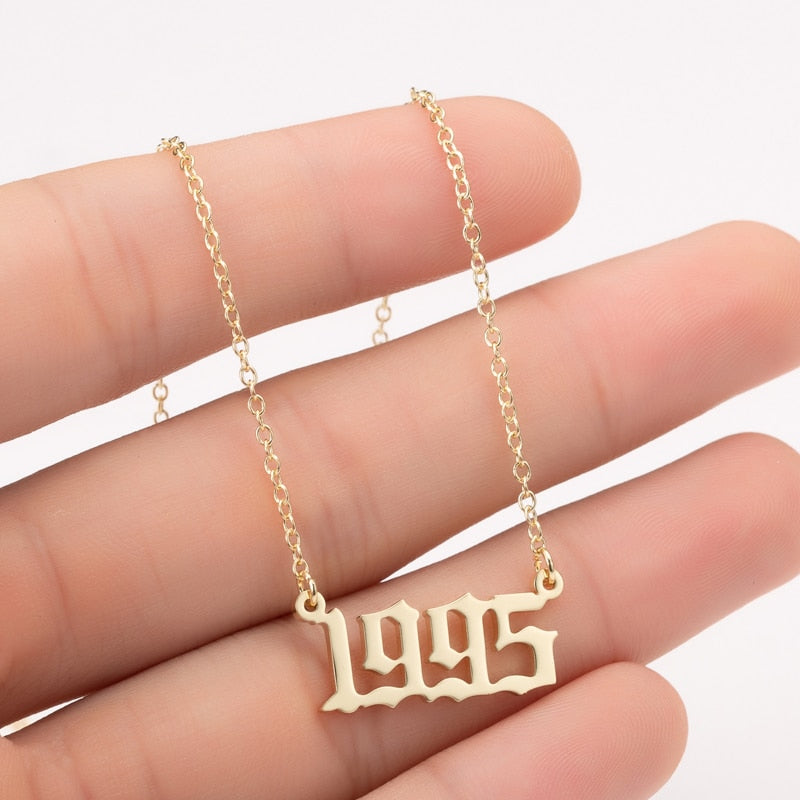 Personalised Year Necklace