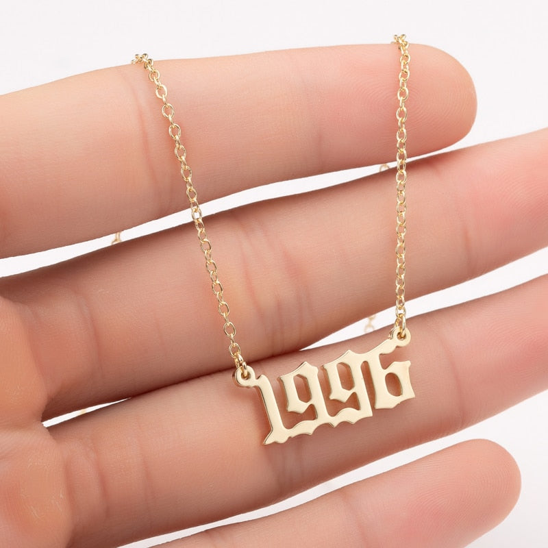 Personalised Year Necklace