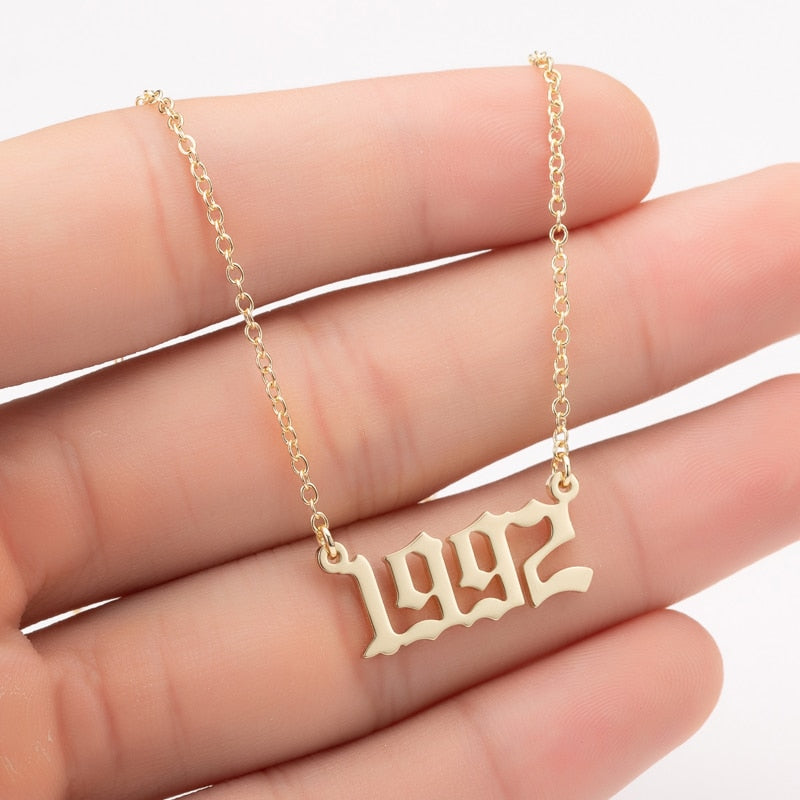 Personalised Year Necklace