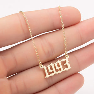 Personalised Year Necklace