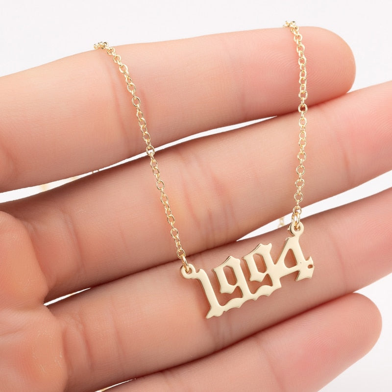 Personalised Year Necklace