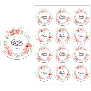 96pcs Custom Wedding Invitation Stickers