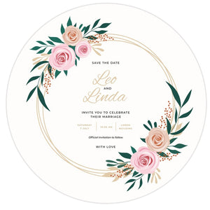 96pcs Custom Wedding Invitation Stickers