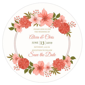 96pcs Custom Wedding Invitation Stickers