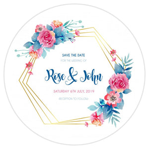 96pcs Custom Wedding Invitation Stickers