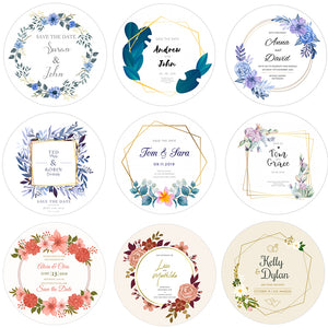 96pcs Custom Wedding Invitation Stickers