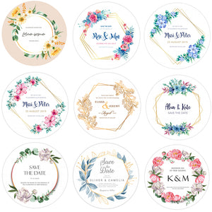 96pcs Custom Wedding Invitation Stickers