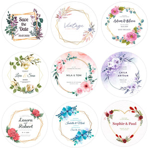 96pcs Custom Wedding Invitation Stickers